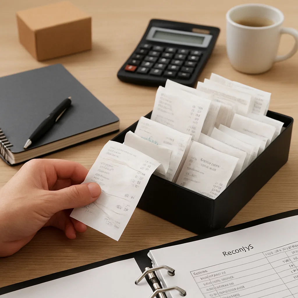 how to organise receipts for small business
